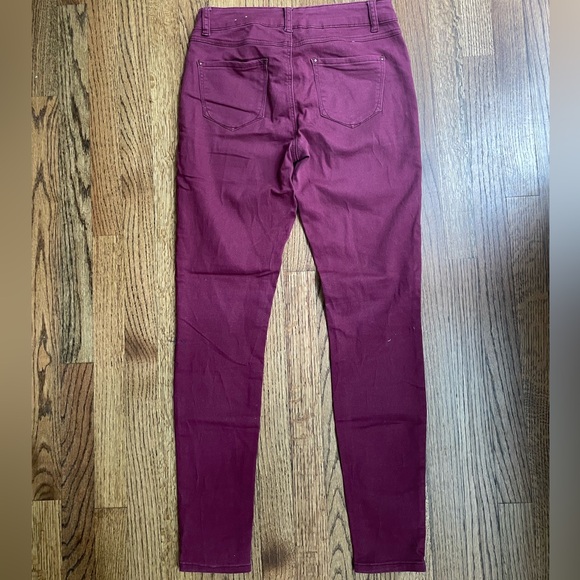 Blue Spice Maroon Skinny Jeans - Picture 3 of 3